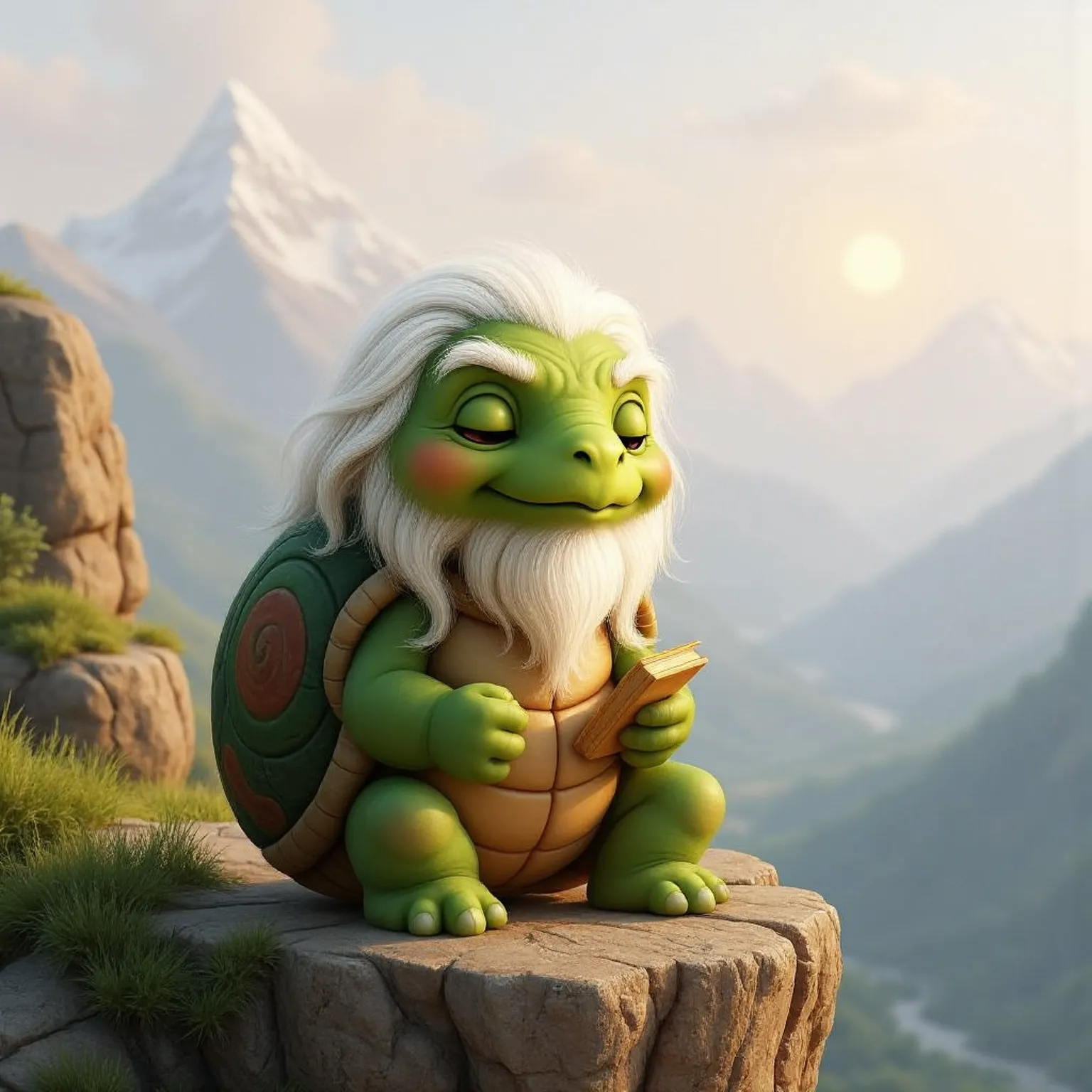 MasterAristurtle meditating on a mountain